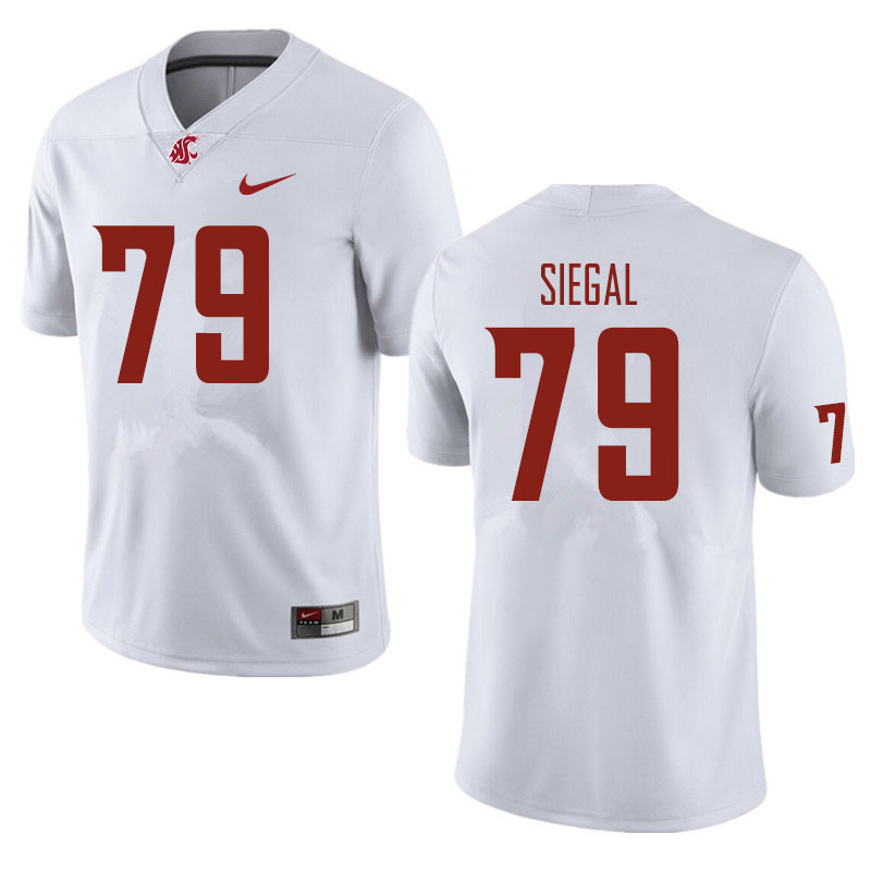 Men #79 Jake Siegal Washington State Cougars Football Jerseys Sale-White